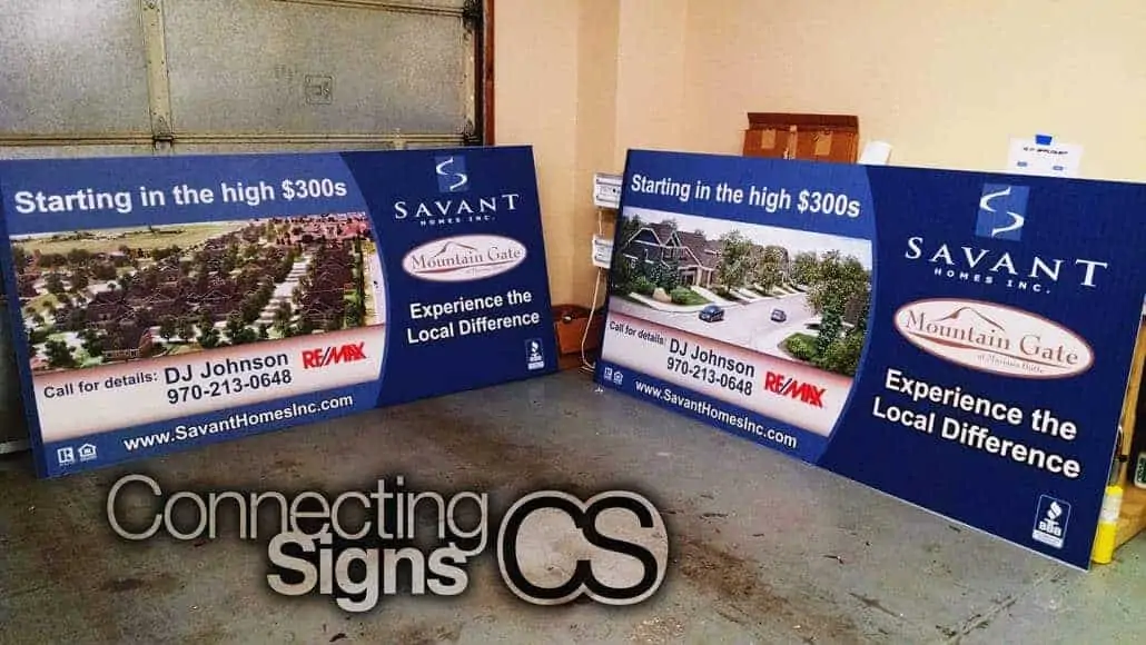 homebuilder site signs