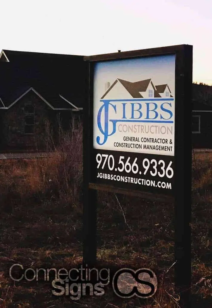 general contractor site sign