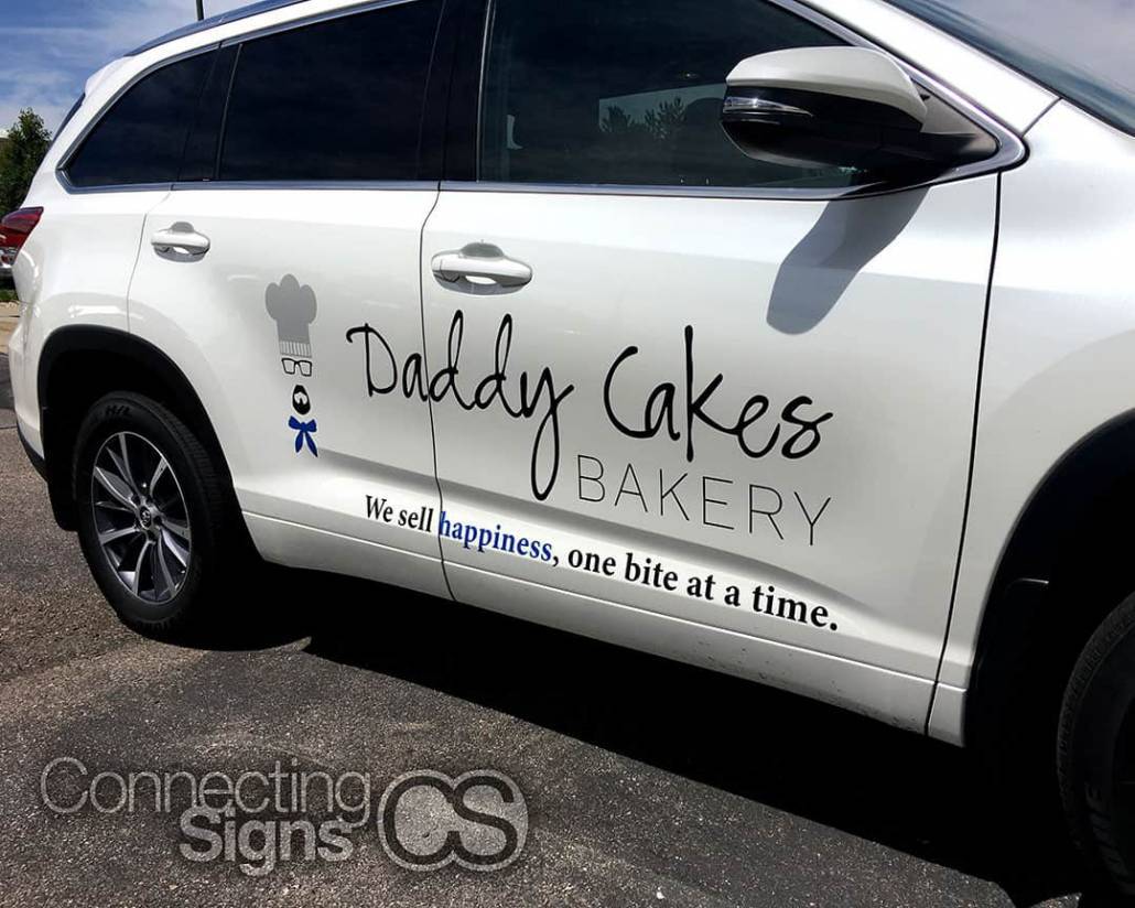 bakery business car graphics