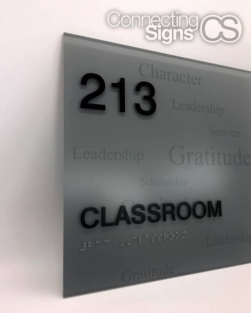 classroom ada room sign