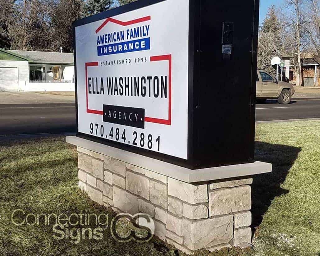American family insurance sign