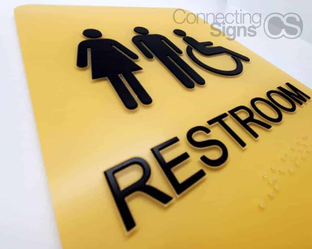 restroom pictogram ada sign