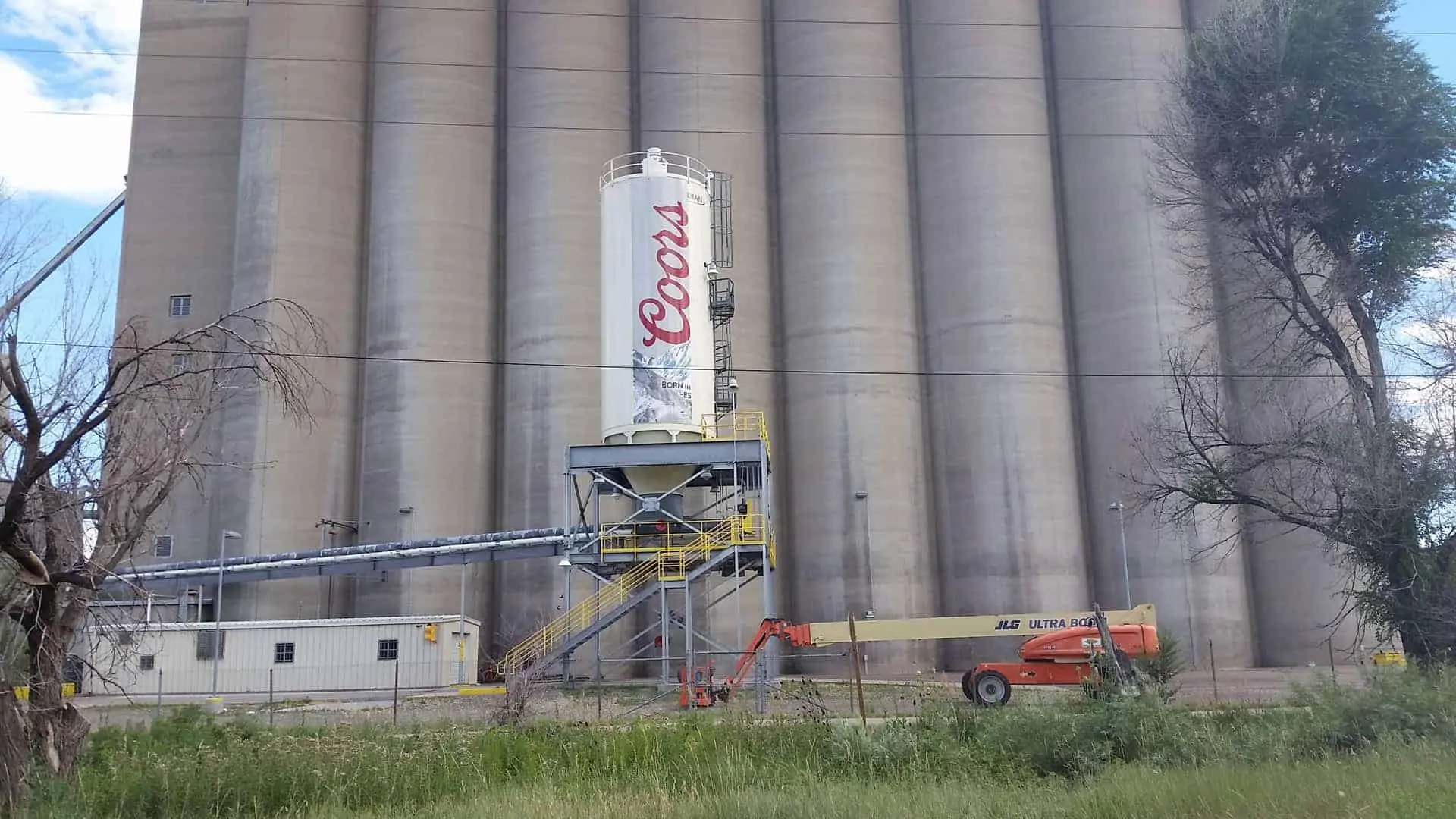 coors brewery grain silo wrap