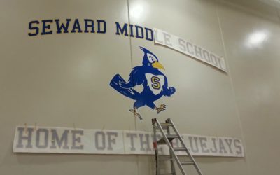 School Wall Graphics Project for Nebraska Middle School