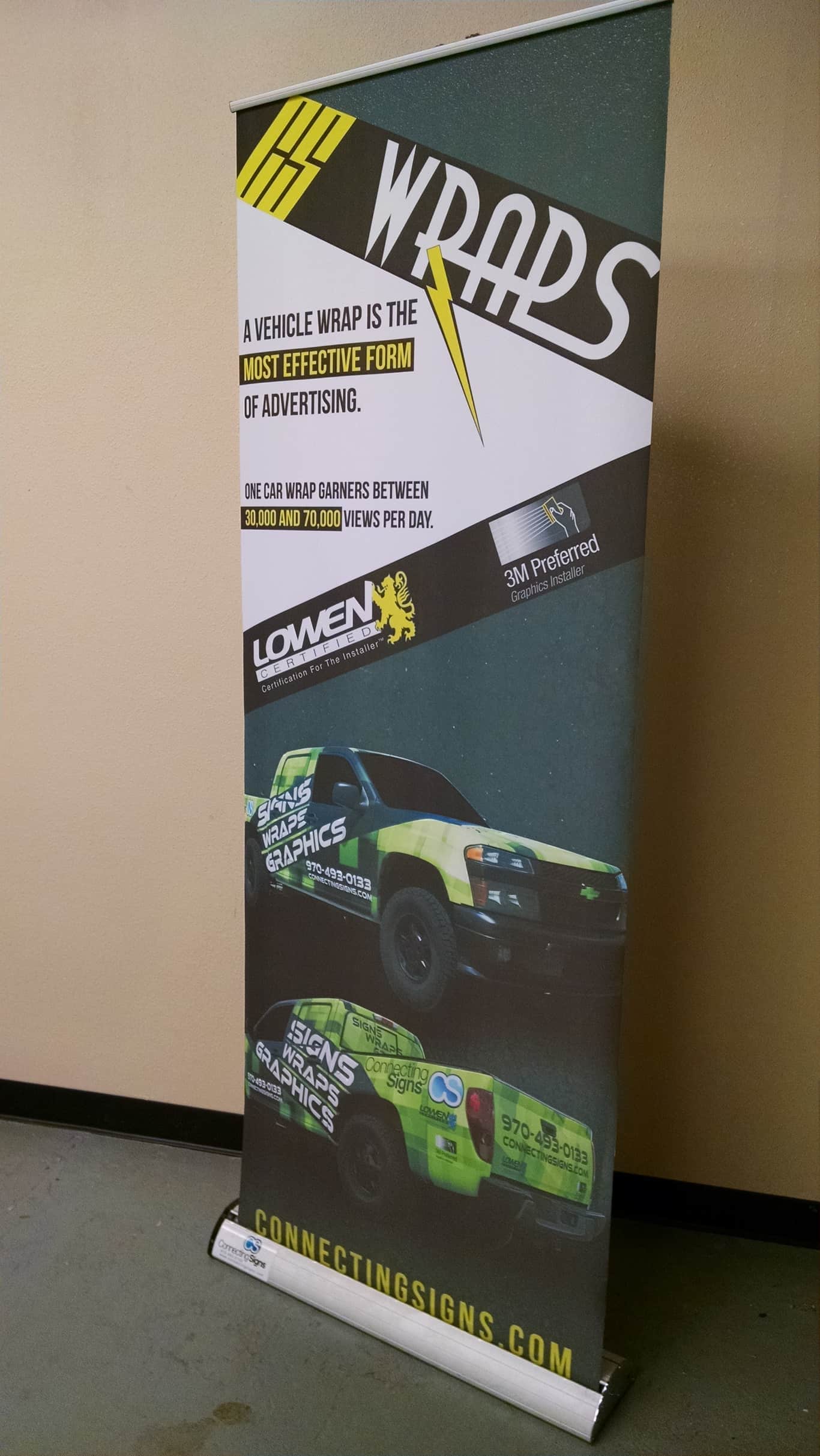 Fabric Retractable Banner - Signage Company - Connecting Signs