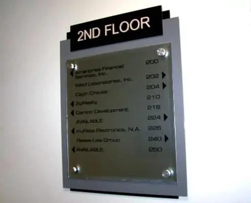Directional Sign - Lobby Wayfinding Sign - Signage Company - Connecting Signs