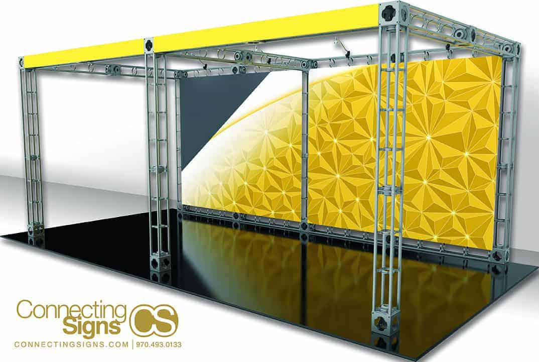 trade show booths from connecting signs