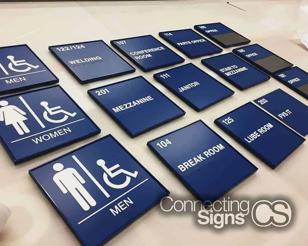 ada room signs - Connecting Signs
