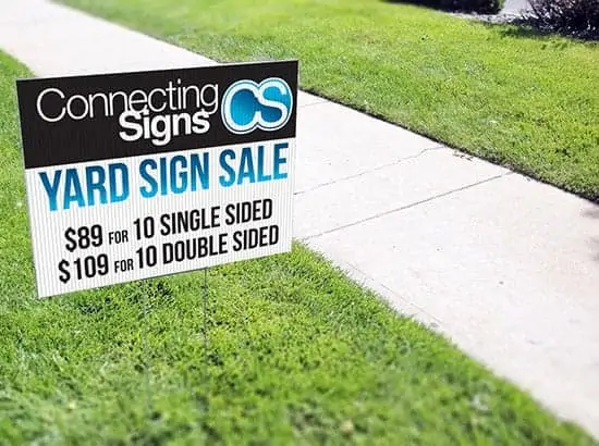 outdoor sign stands - Signage Company - Connecting Signs
