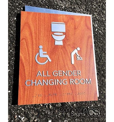 all gender ada restroom sign