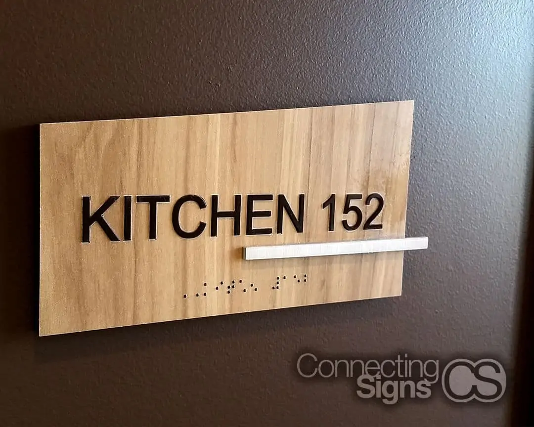 custom ada kitchen sign - Signage Company - Connecting Signs