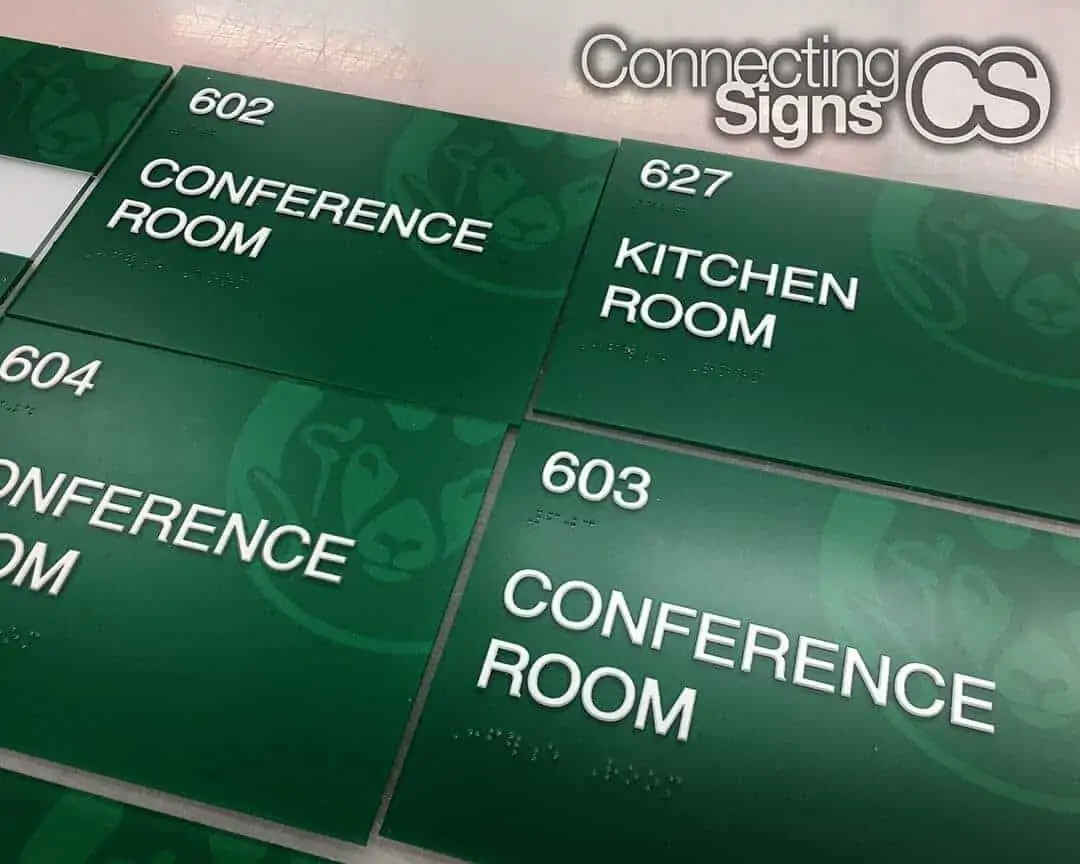 custom braille signs - Signage Company - Connecting Signs