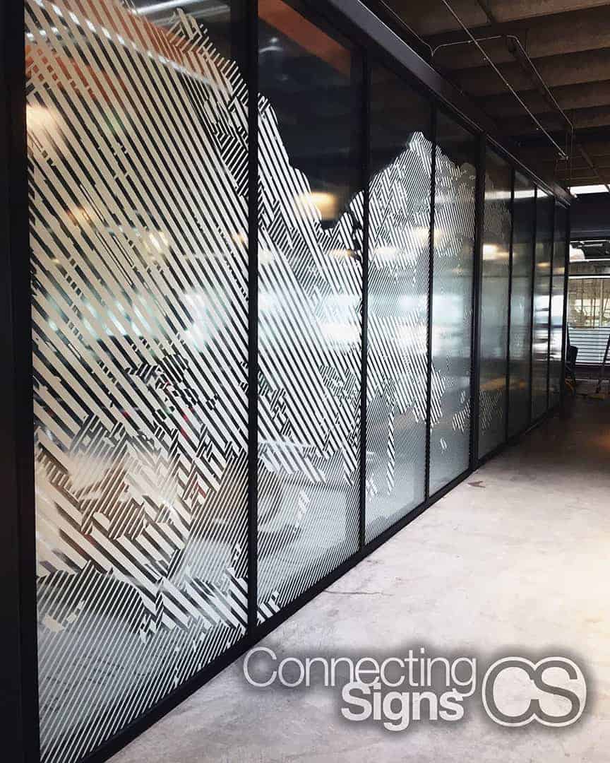 glass window graphics - Signage Company - Connecting Signs