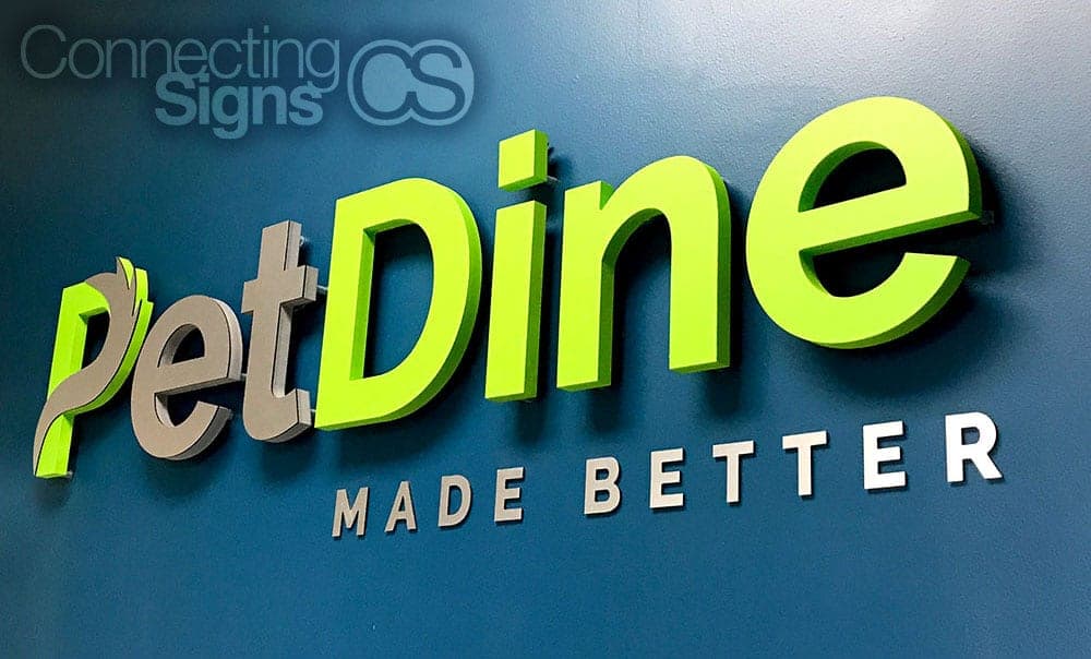 custom lobby sign letters fort collins