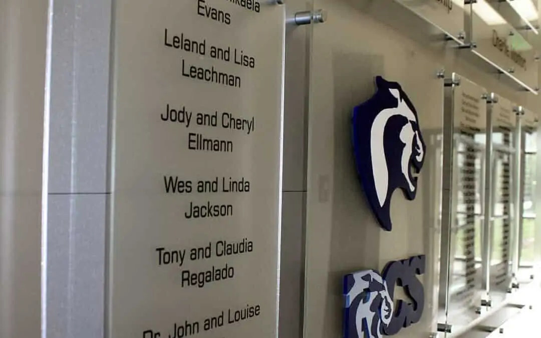 Wall Graphics and Donor Wall for Resurrection Christian School in Northern Colorado
