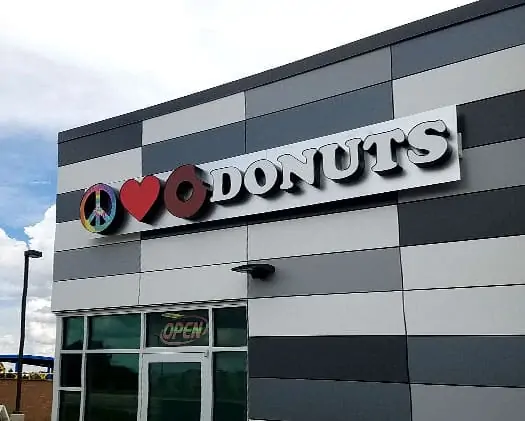 donut shop channel letters