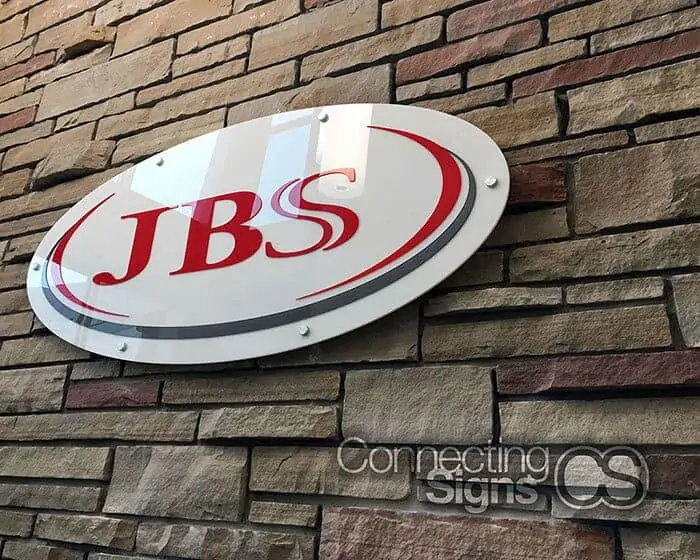 acrylic logo lobby sign - Signage Company - Connecting Signs