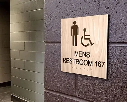 mens ada restroom sign