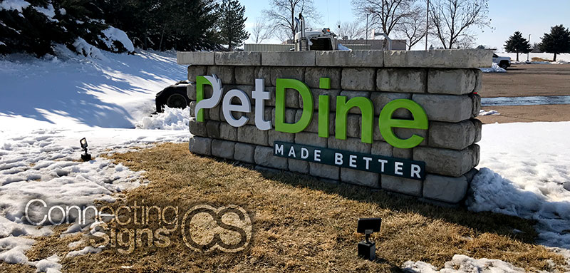 monument sign dimensional letters fort collins sign company