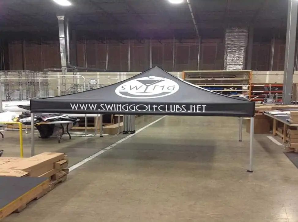Connecting Signs outdoor canopy tents are perfect for summer festivals, sporting events, golf tournaments or just to protect you from the elements