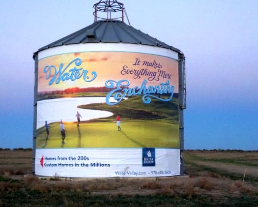oversized silo banner
