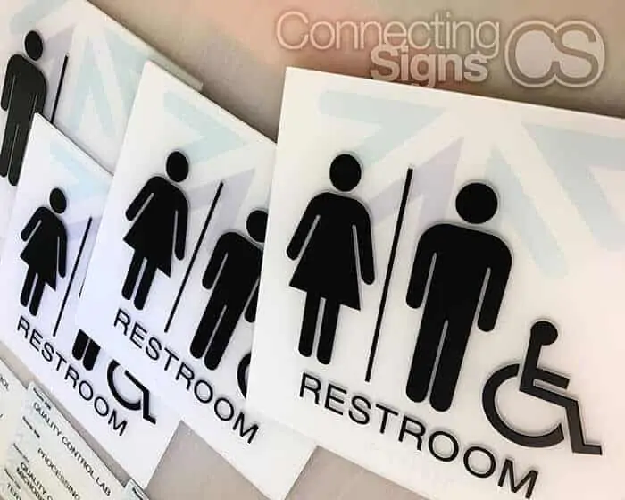 Printed ADA Room Signs - Connecting Signs