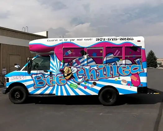 school bus ice cream truck wrap