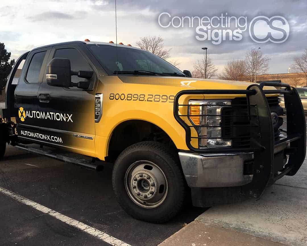 work truck wrap - Signage Company - Connecting Signs