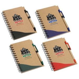Branded recycled notebooks